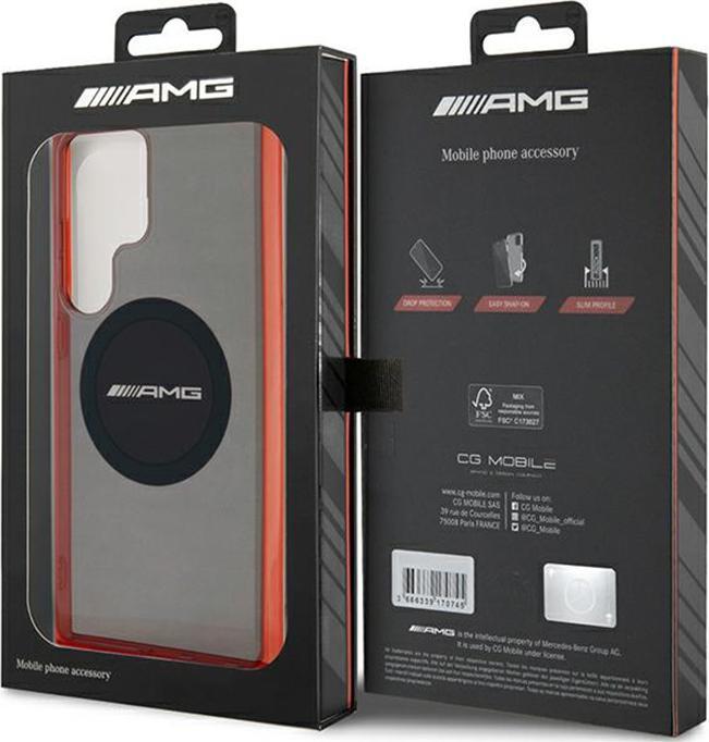 Image du produit Mercedes AMG AMHMS24L23HBCK S24 Ultra S928 czarny/black hardcase Transparent Bicolor MagSafe (Samsung Galaxy S24 Ultra)