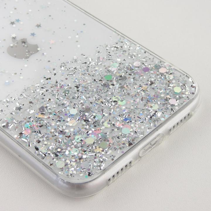 Image du produit PhoneLook Coque Gel paillettes argentées avec anneau (Apple iPhone 14 Pro)