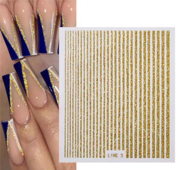 Immagine prodotto Nagellack24 Nail Art Sticker autoadesivo oro