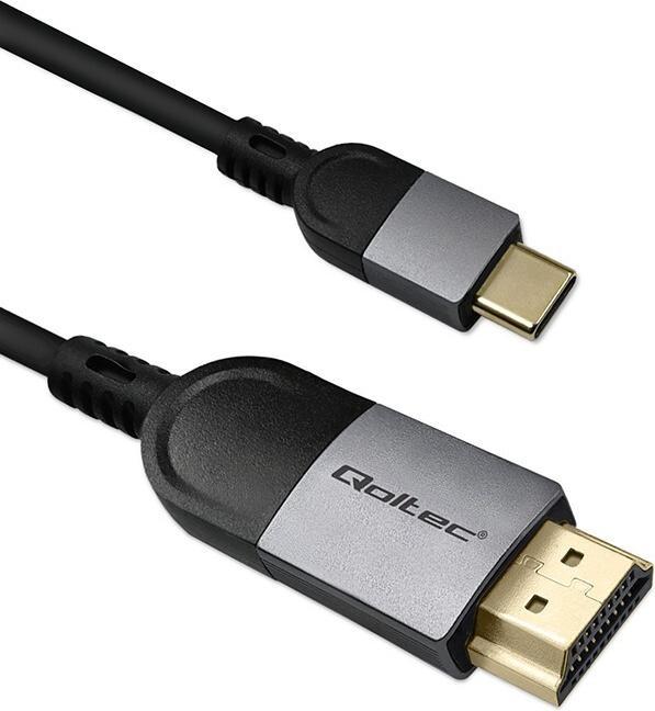 Produktbild Qoltec USB-C zu HDMI 4K Kabel 60Hz 32AWG 2m (2 m, HDMI)