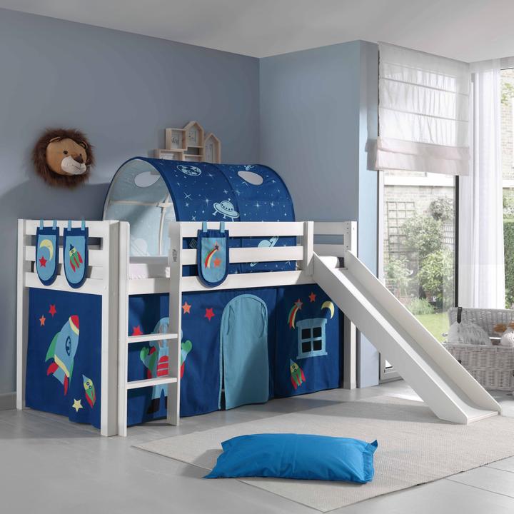 Immagine prodotto Vipack Letto semi-alto Astro con scivolo (90 x 200 cm)