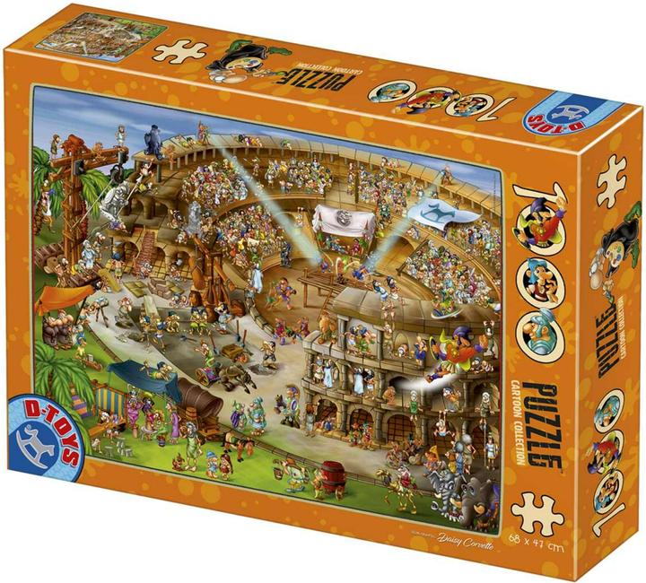 Image du produit D-Toys Puzzle de dessin animé 1.000 pièces - Colisée (1000 pièces)