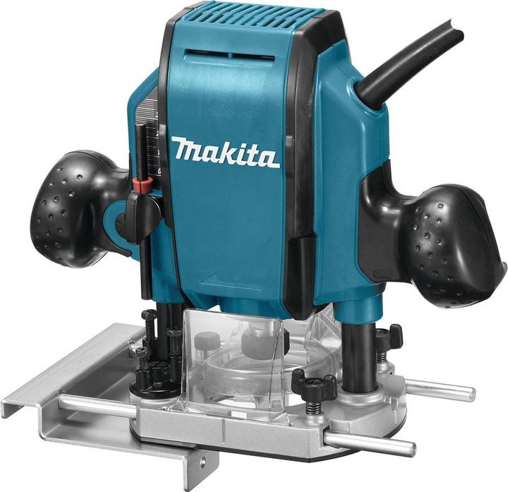 Actual product image Makita RP 0900 K - 900 Watt router 8 mm in aluminium tool box