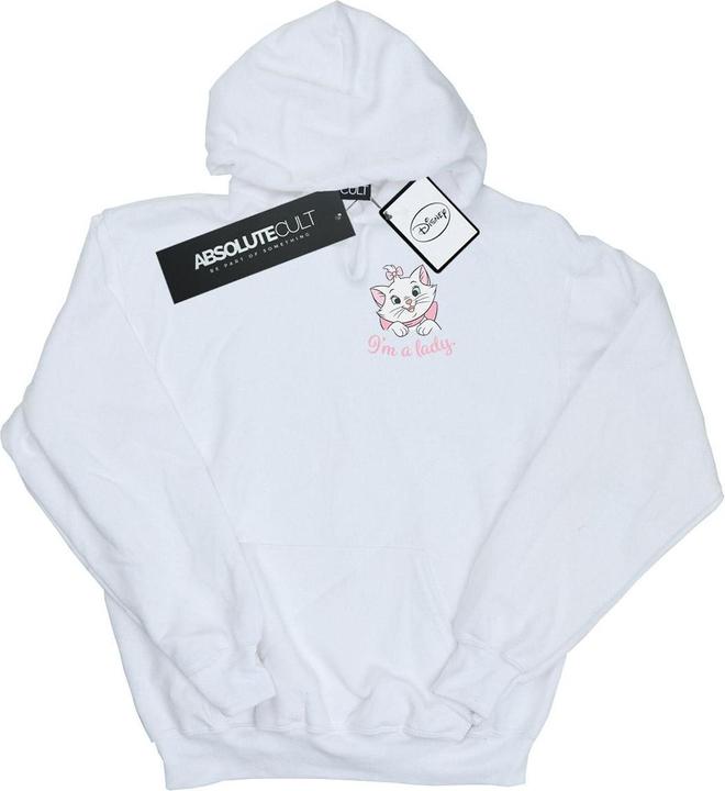 Actual product image Disney Womens/Ladies Aristocats Marie I'm A Lady Breast Print Hoodie (XL)