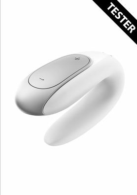 Produktbild Satisfyer Double Fun Partner Vibrator - White - Tester
