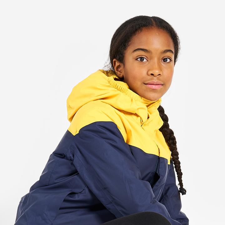 Produktbild Tribord Segeljacke Kinder warm wasserdicht 100 marineblau/gelb (10, 11, 12)