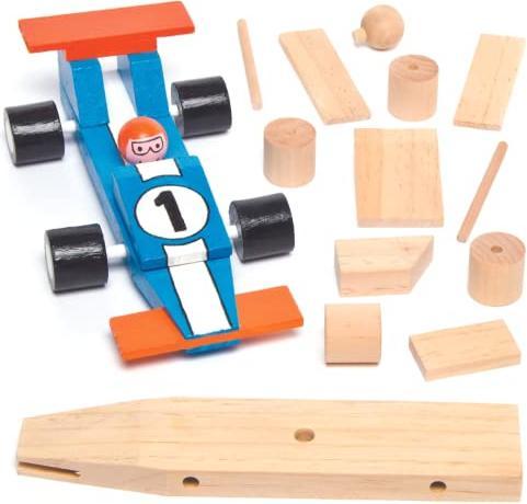 Activity Board Rennauto-Bastelsets aus Holz für Kinder zum Basteln und Dekorieren