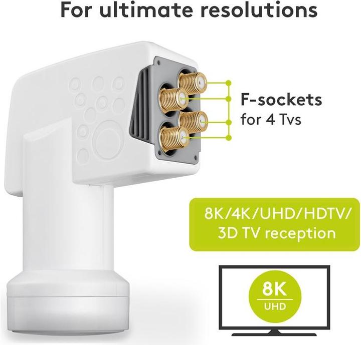 Immagine prodotto Goobay Quadro universale (Quad LNB, 40mm)