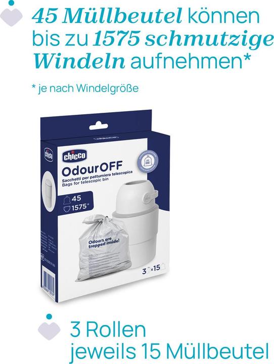 Image du produit Chicco Odour Off (3 x)