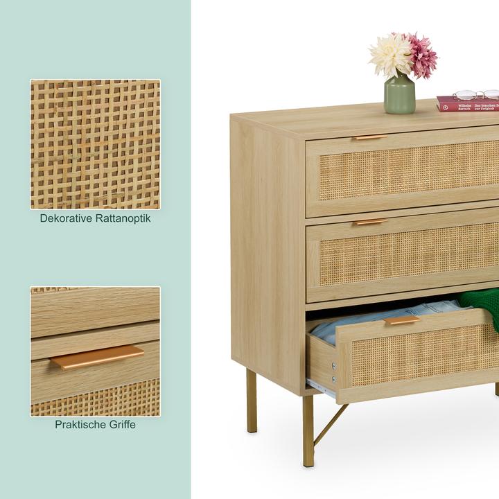 Actual product image Relaxdays Kommode (80 x 42 x 80 cm)