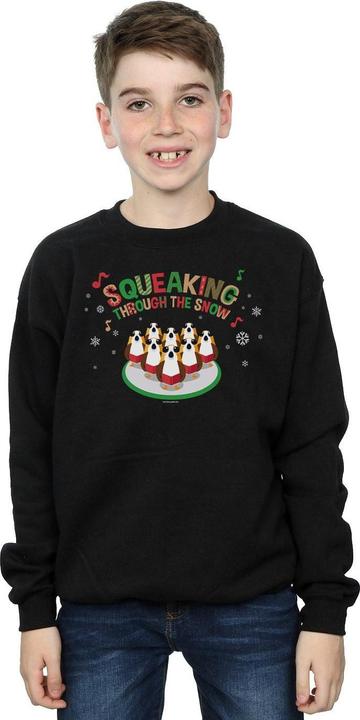 Actual product image Star Wars Boys The Last Jedi Porgs Squeaking Through The Snow Sweatshirt (128)