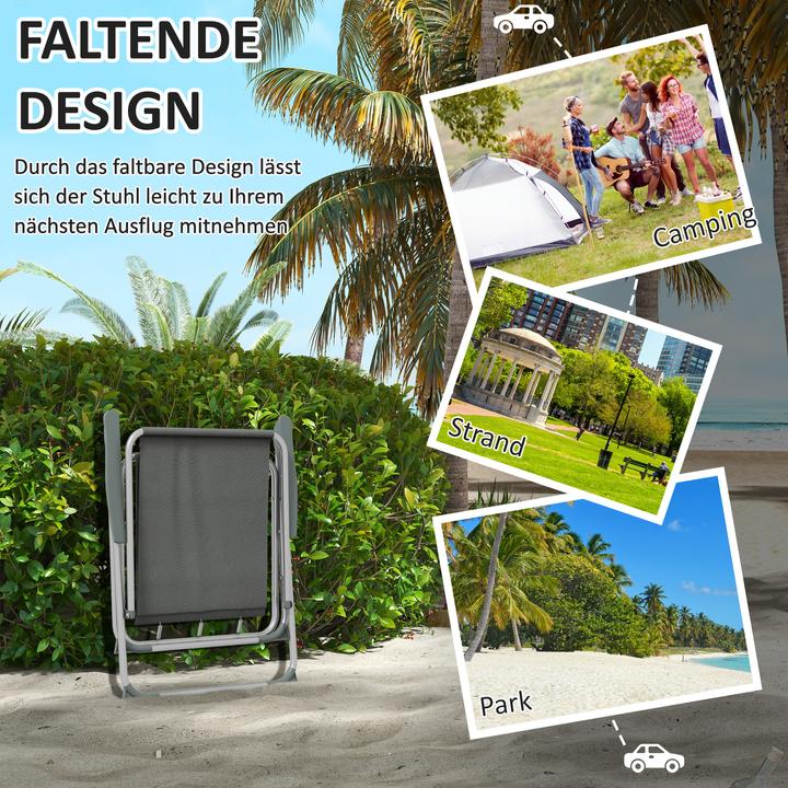 Produktbild Outsunny Campingklappstuhl im 4er Set