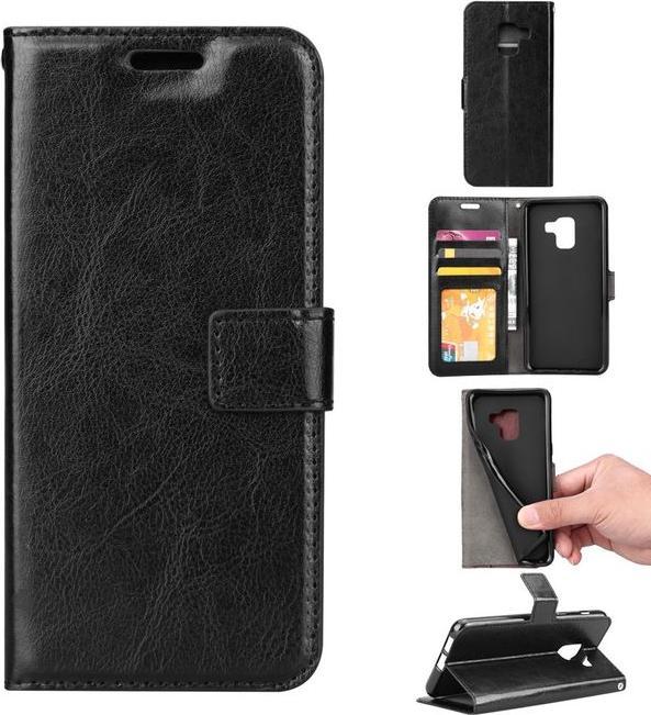 Produktbild MU Classic Crazy Horse Leder Bookcover Hülle (Samsung Galaxy A8 (2018))
