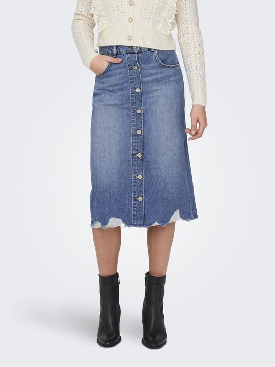 Produktbild Only Hohe Taille Langer Rock Jeansrock (XS)