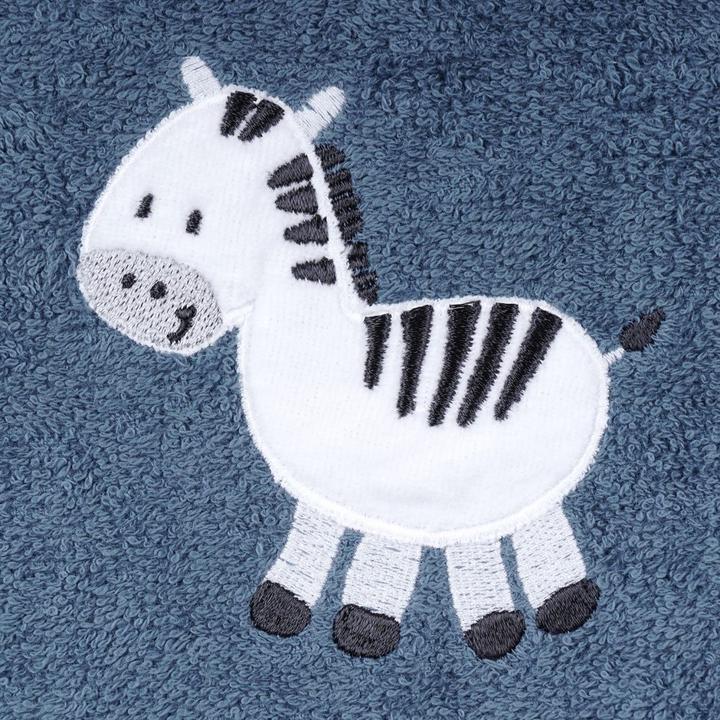 Actual product image Bib giant velcro bib 30 x 45 cm - embroidery zebra -