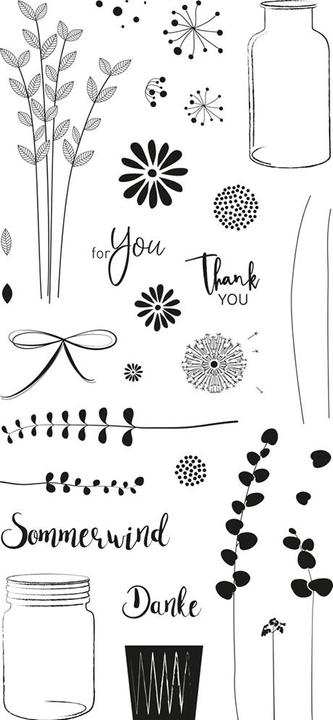 Actual product image Rayher Clear Stamps "Botanical