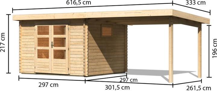 Produktbild Woodfeeling 40mm, Gartenhaus Trittau 3 Set
