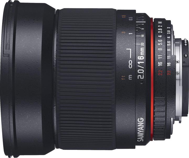 Produktbild Samyang 16mm F2.0 Pentax (Pentax K, APS-C / DX)