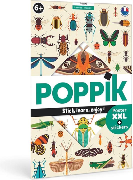 Immagine prodotto Poppik Poster didattico con adesivi Insetti