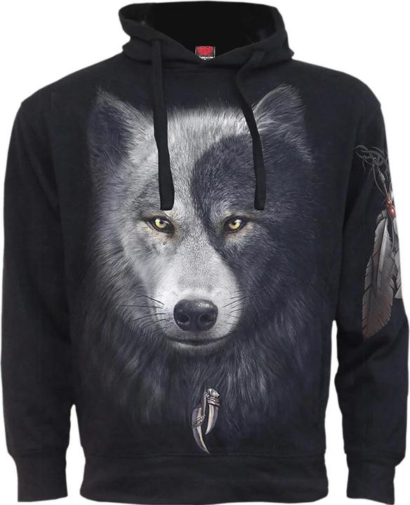 Actual product image Spiral Unisex Adult Wolf Chi Hoodie (M)