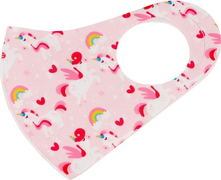 Actual product image JTI Reusable protective mask - Pink unicorns (1 x)