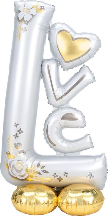 Produktbild Amscan Folienballon Hochzeit Love (3 x)