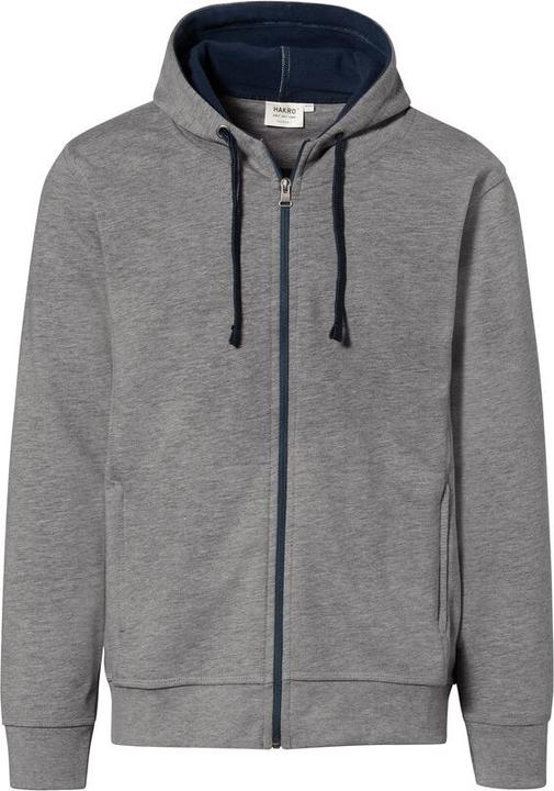Image du produit Hakro Veste à capuche Bonded gris chiné/teinte, 3XL (3XL)