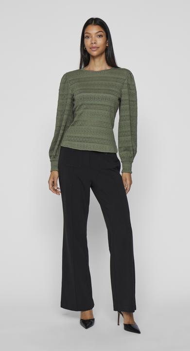Actual product image Vila Round neck top with long sleeves (S)