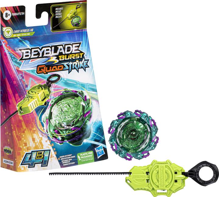 Produktbild Hasbro Beyblade Burst Quad Strike Chain Kerbeus K8 (Deutsch, Französisch, Italienisch, Englisch)