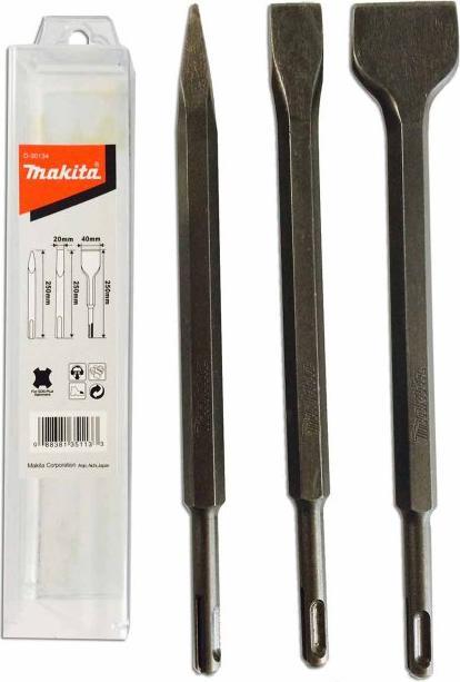 Immagine prodotto Makita D-30134 Set di scalpelli 3 pezzi. SDS plus 250 mm di lunghezza punta di toro / scalpello a freddo /