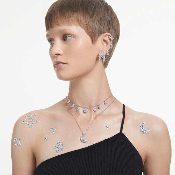 Image du produit Swarovski Luna Collier Lune Blanc (Métal Swarovski, 40 - 47 cm)
