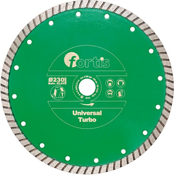 Actual product image Fortis Diamond cutting disc Universal Turbo 350 mm turbo-segmented