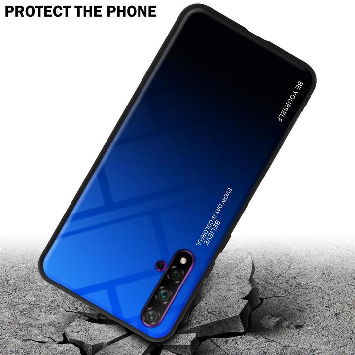 Productafbeelding Cadorabo TPU 2 kleuren glasdekking (TCL 20S, LG K20, Huawei Nova 5T)