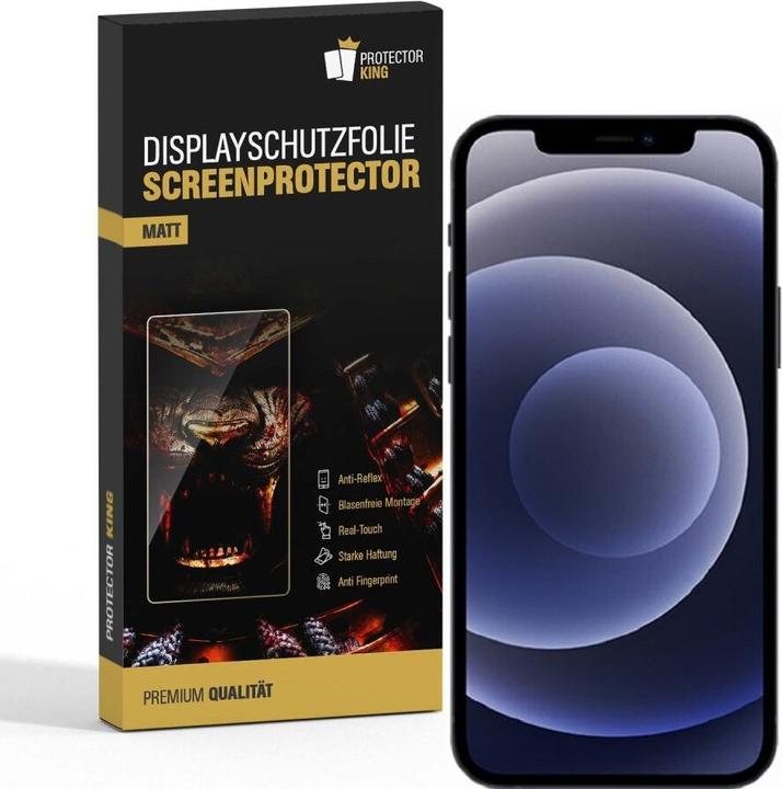 Actual product image Protectorking 3x Displayschutzfolie matt Anti-Reflex entspiegelt (3 Piece, Apple iPhone 12)