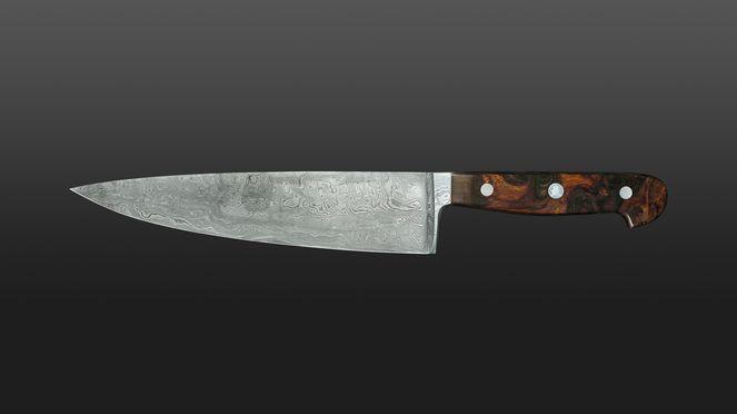 Immagine prodotto Güde Solingen Coltello da cuoco in acciaio di Damasco (21 cm)