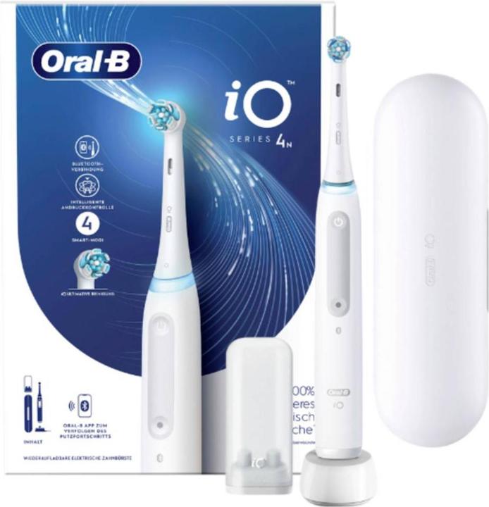 Image du produit Oral-B iO 4N - Wit - Elektrische Tandenborstel - Ontworpen Door Braun (Brosse à dents oscillo-rotative)