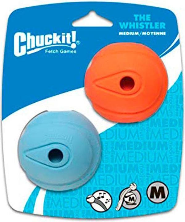 Produktbild Chuckit! CHUCK IT! The whistler dog ball M - Hundeball - 2 Stück(e) (Kauspielzeug Hund)