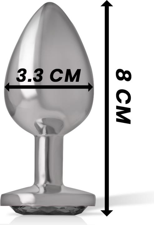 Image du produit Intense Plug Anal Métal Noir Taille M