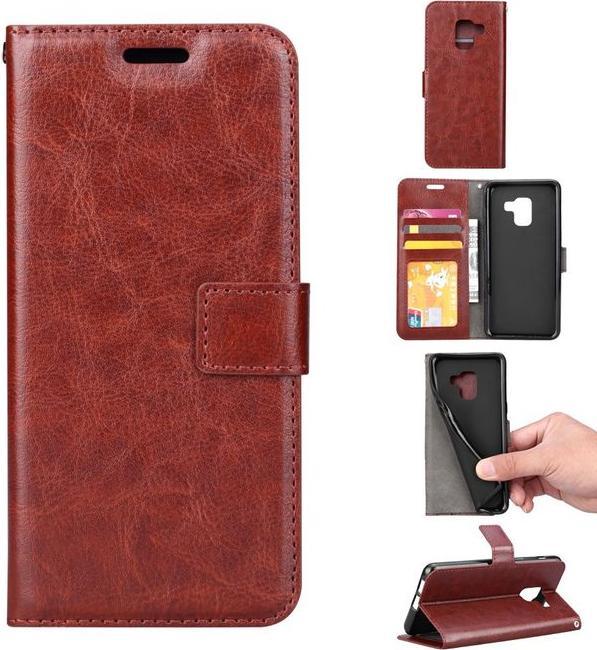 Image du produit MU Classic Crazy Horse Couverture cuir Bookcover Housse (Samsung Galaxy A8 (2018))