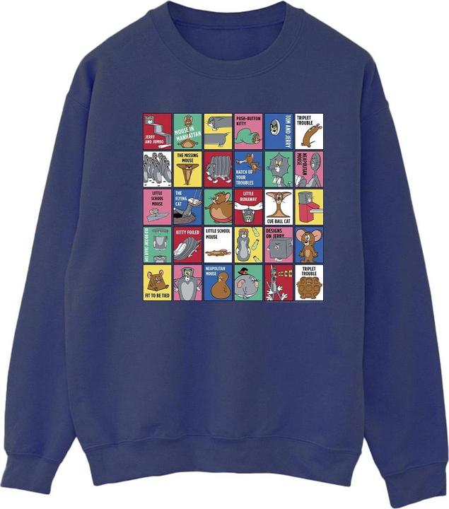 Tom & Jerry Grid Squares Sweatshirt (L)