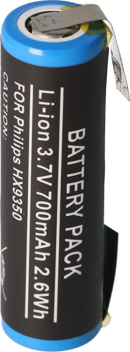 Actual product image AccuCell Battery Philips Sonicare Diamond Clean HX9340 (1 pcs., Device specific, 700 mAh, Battery + charger)