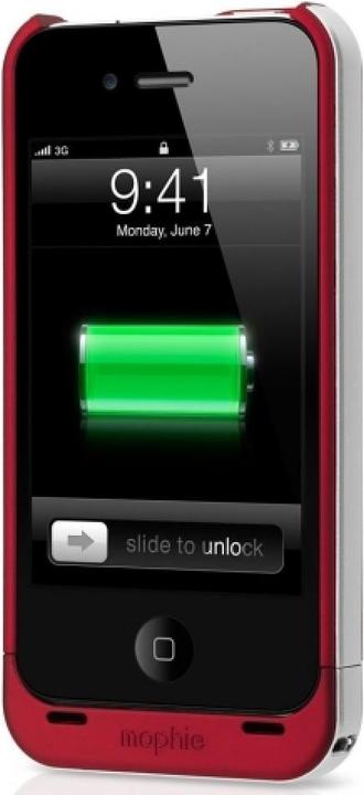 Image du produit mophie Juice Pack Air Coque rechargeable pour iPhone 4/4S rouge (PRODUCT) RED (Apple iPhone 4, G4s)