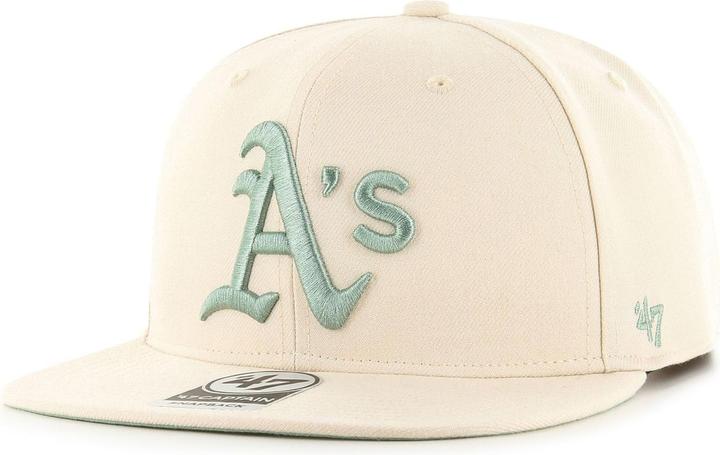 Actual product image 47 Brand Snapback Cap - Captain Oakland Athletics Natural