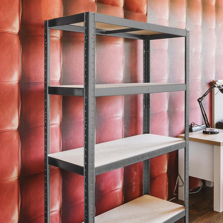 Image du produit Wiltec Étagère pour charges lourdes anthracite 160x60x180cm Étagère enfichable d'atelier Cave
