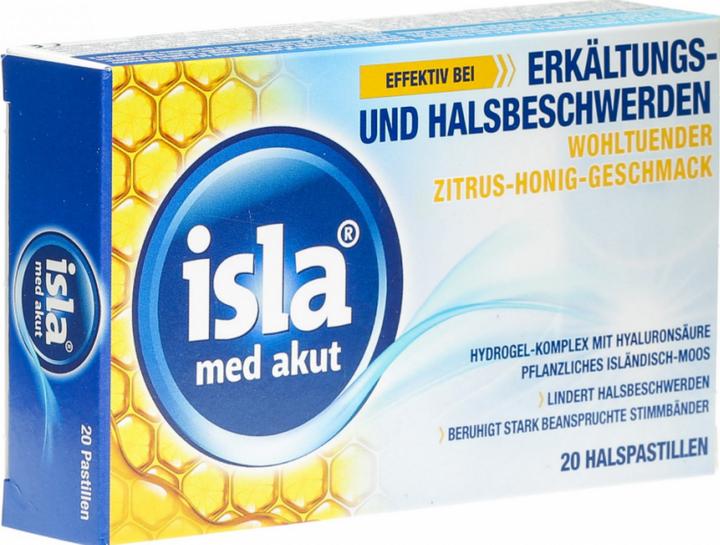Produktbild Isla Pastillen med akut Zitrus-Honig 20 Stück (20 Stück)