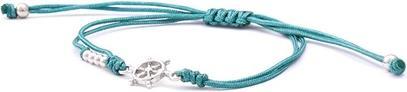 Produktbild Beneto Corded turquoise kabbalah bracelet Rudder AGB572 (L)