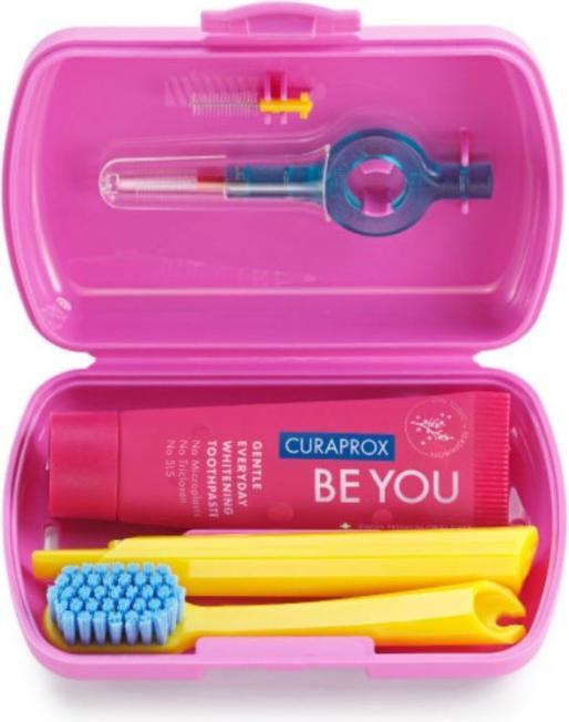 Image du produit Curaprox Kit de voyage Ortho rose (Souple, 1 x)