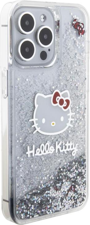 Produktbild Hello Kitty HKHCP15LLIKHET iPhone 15 Pro 6.1" srebrny/silver hardcase Liquid Glitter Charms Kitty He (Apple iPhone 15 Pro)