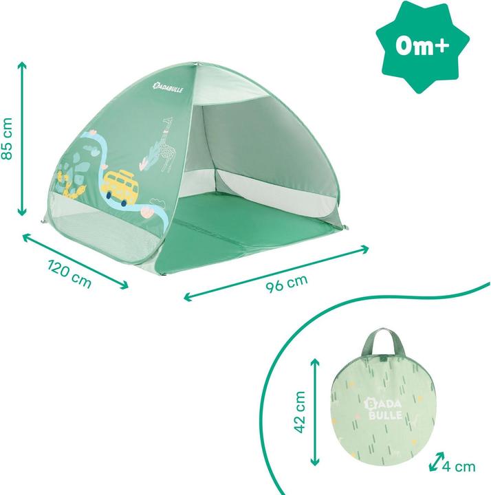 Image du produit Badabulle Coquille de plage avec protection UV 50 plus