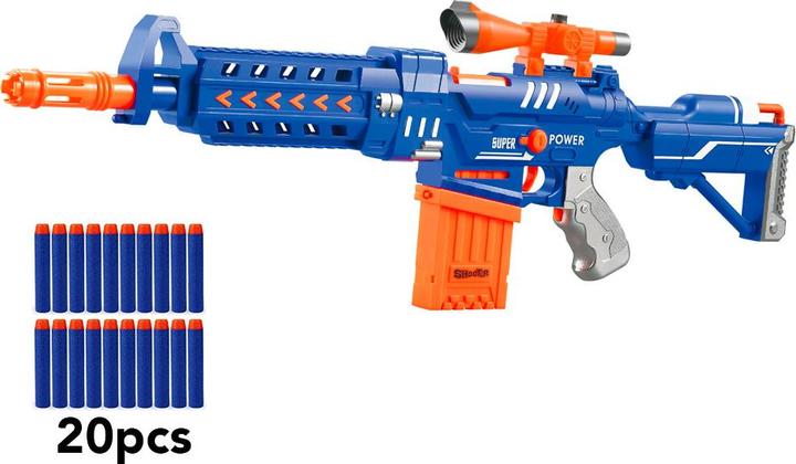 Actual product image VR Shinecon Assault rifle with foam arrows - Platoon Blue model